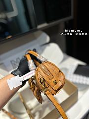 MCM Mini Ella Boston Bag in Visetos Brown 18CM - 2