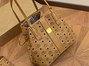 MCM Toni Top-zip Cognac Visetos Brown Size 32CM - 5