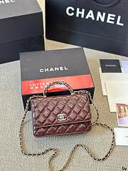 Chanel Mini Kelly SPSL Plum Size 14CM - 1