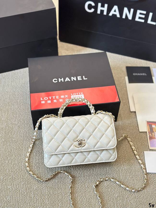 Chanel Mini Kelly SPSL White Size 14CM - 1