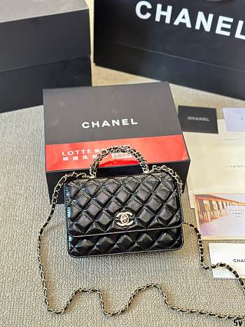 Chanel Mini Kelly SPSL Black Size 14CM
