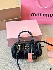 Miu Miu Arcadie Matelassé Nappa Black 22x10x7cm - 2