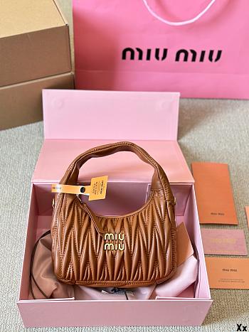 Miu Miu Hobo Mini Crossbody Brown Bag 20CM