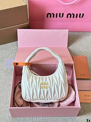 Miu Miu Hobo Mini Crossbody White Bag 20CM - 1