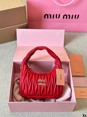 Miu Miu Hobo Mini Crossbody Red Bag 20CM