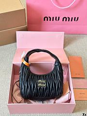 Miu Miu Hobo Mini Crossbody Black Bag 20CM - 1