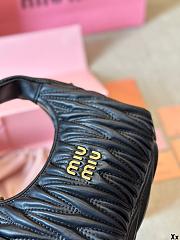 Miu Miu Hobo Mini Crossbody Black Bag 20CM - 5