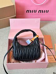 Miu Miu Hobo Mini Crossbody Black Bag 20CM - 6