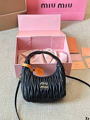 Miu Miu Hobo Mini Crossbody Black Bag 20CM - 4