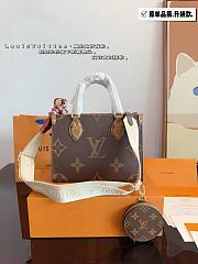 LV Pre-Owned 2021 OnTheGo PM Brown Size 25x19x11cm - 1