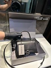 Balenciaga Small Hourglass Black Leather Size 22x14x10CM - 4
