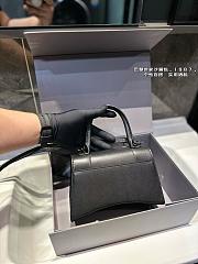 Balenciaga Small Hourglass Black Leather Size 22x14x10CM - 2