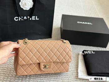 Chanel Classic Bag Beige Gold Size 25CM