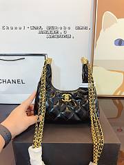 Chanel Classic Oil Waxed Black 20x7x10cm - 4