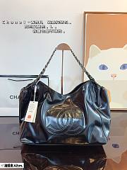 Chanel Coco Cabas Black Patent Size 43x30CM - 1