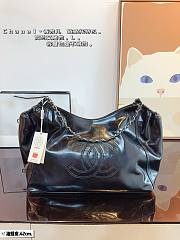 Chanel Coco Cabas Black Patent Size 43x30CM - 4