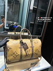 LV Keepall Bandoulière 50 Brown Size 27x20x45cm - 5