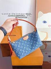 LV Pochette Tillet Pouch Denim Size 22 x 12x 5 cm - 4