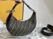 Fendi Graphy Bag Zucca Canvas Brown Size 24x29x10CM - 4
