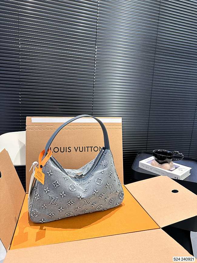 Louis Vuitton Carryall Bag Denim Size 31CM - 1