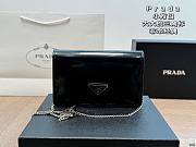 Prada Black Logo-Plaque Micro Leather 19x12x5cm - 1