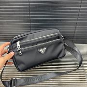 Prada Saffiano Leather Black 23x16x5cm - 4