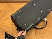 Prada Triangle Logo-Patch Duffel Black Bag 45cm - 3