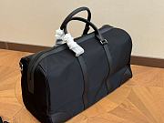 Prada Triangle Logo-Patch Duffel Black Bag 45cm - 6