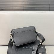 Prada Black Saffian Leather Bag Size 22x14x5cm - 2