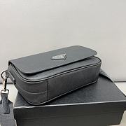Prada Black Saffian Leather Bag Size 22x14x5cm - 5