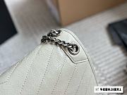 YSL Mediium Niki Shoulder White Bag 28CM - 2