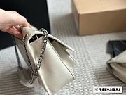 YSL Mediium Niki Shoulder White Bag 28CM - 5