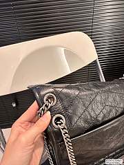YSL Mediium Niki Shoulder Black Bag 28CM - 4