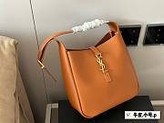 YSL Le 5 À 7 Supple Bleu Abysse Orange Size 22x22x9cm - 1