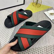 Gucci Rubber Slide Hybrid Styles Green and Red 630326 - 6