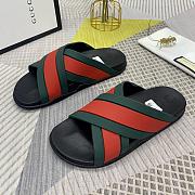 Gucci Rubber Slide Hybrid Styles Green and Red 630326 - 4