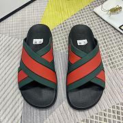 Gucci Rubber Slide Hybrid Styles Green and Red 630326 - 3