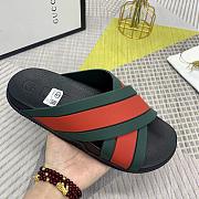 Gucci Rubber Slide Hybrid Styles Green and Red 630326 - 2
