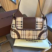 Burberry Beige Haymarket Check Coated Canvas Size 30x17x8CM - 6