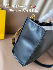 Fendi Sunshine Medium Black Leather Shopper 35x17x31CM - 4