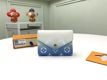 Louis Vuitton Blue Victorine Wallet 11x9x11cm