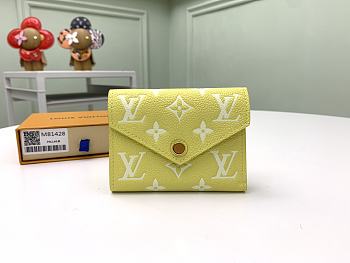 Louis Vuitton Green Victorine Wallet 11x9x11cm