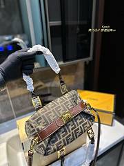 Fendi Two Way Boston Bag Zucca Canvas 24x18x16CM - 3