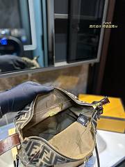 Fendi Two Way Boston Bag Zucca Canvas 24x18x16CM - 4