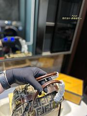 Fendi Two Way Boston Bag Zucca Canvas 24x18x16CM - 5