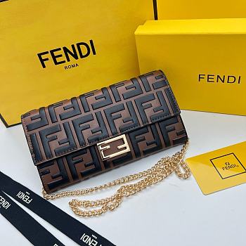Fendi Brown Crossbody Bag Size 19CM