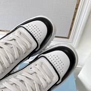 Prada Leather Sneakers Black White - 6