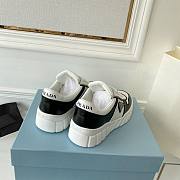 Prada Leather Sneakers Black White - 5