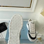 Prada Leather Sneakers Black White - 3
