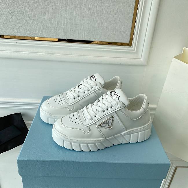 Prada Leather Sneakers White - 1